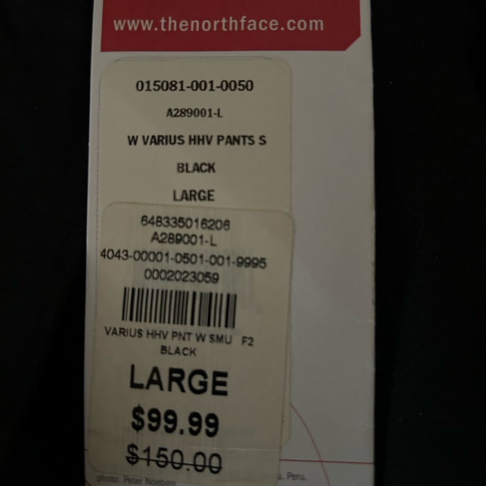 The North Face Black W Varius HHV Pants